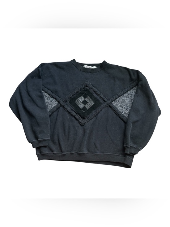 CC Sport Other - Vintage CC. Sport Unisex Short Sweatshirt with leather and sweater appliqué L